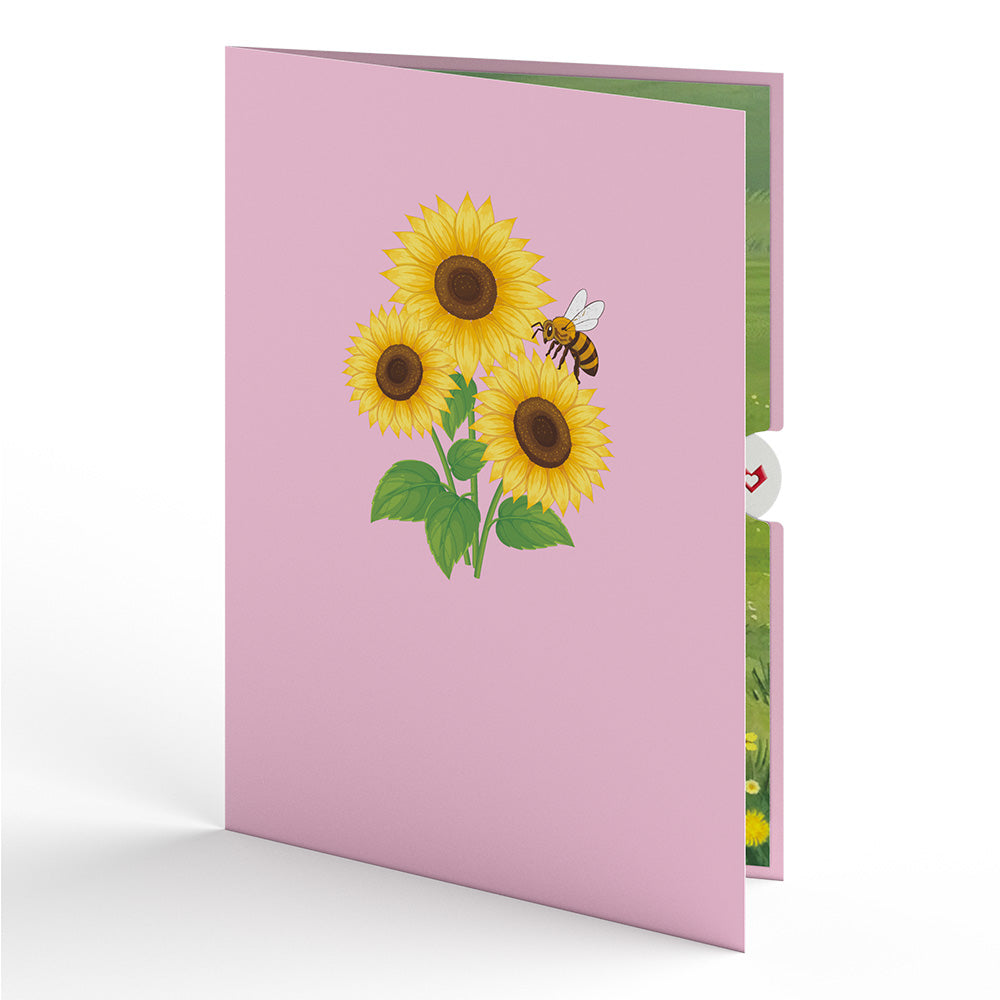 Sunflower Field Pop-Up Card