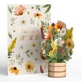 Birthday Wildflowers Card with Mini Bouquet