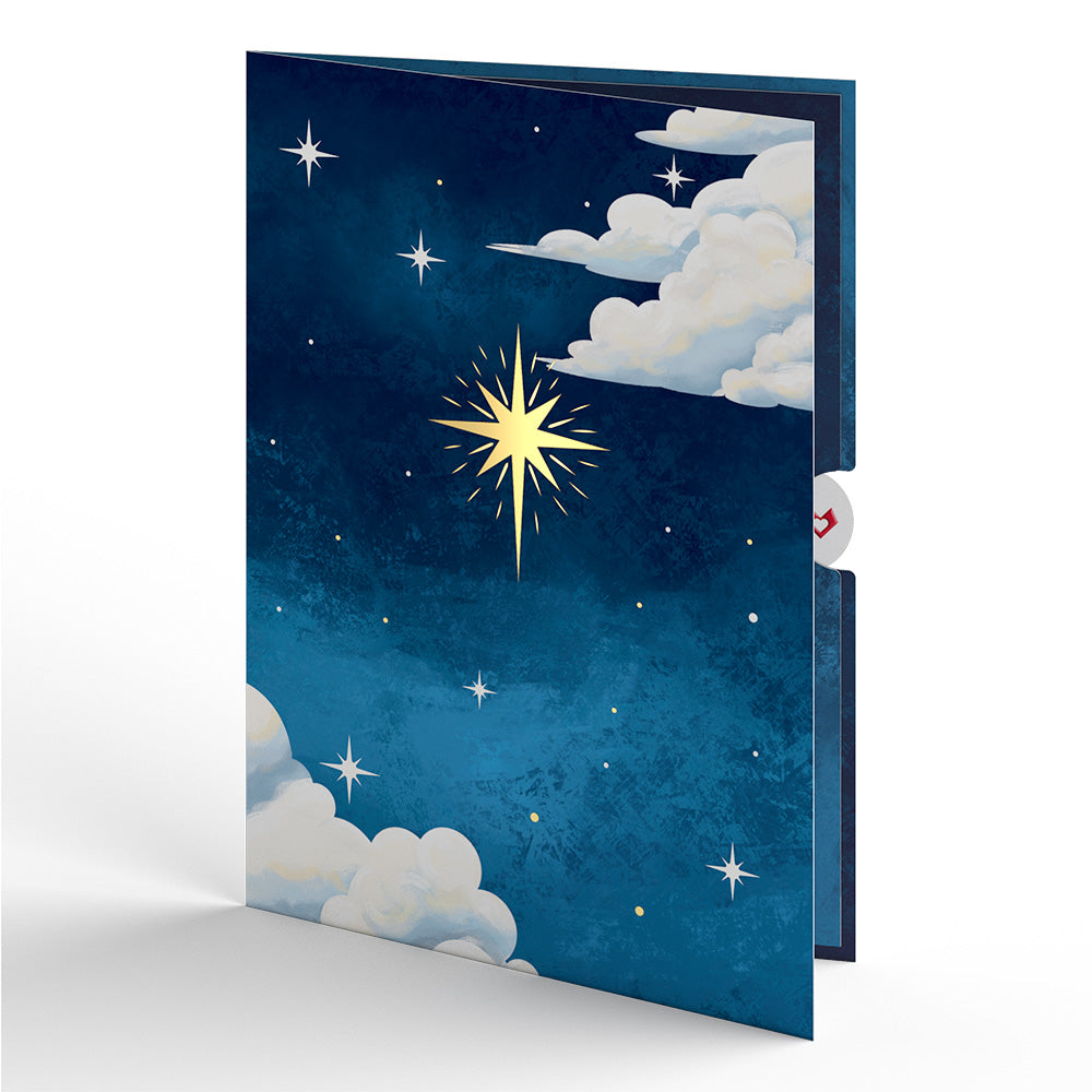 Christmas Star Angels Pop-Up Card