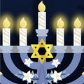 Hanukkah Menorah Light-Up Pop-Up Card
