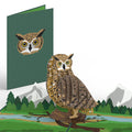 Horned Owl Pop-Up Card