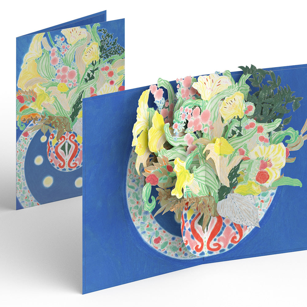 Lovepop x ArtLifting - Floral Blue Pop-Up Card