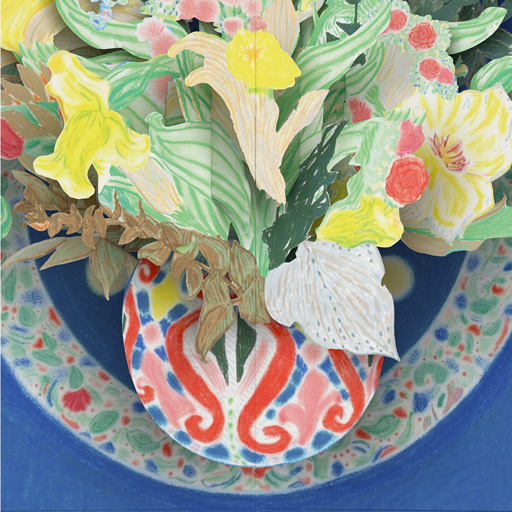 Lovepop x ArtLifting - Floral Blue Pop-Up Card