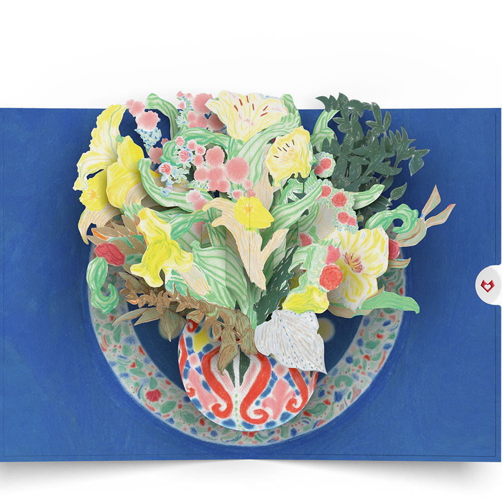Lovepop x ArtLifting - Floral Blue Pop-Up Card