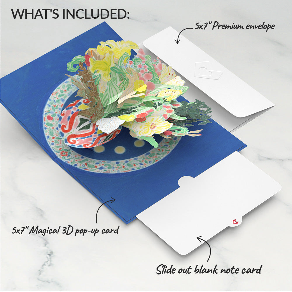 Lovepop x ArtLifting - Floral Blue Pop-Up Card