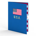 Golden Patriotic Eagle Pop-Up Card