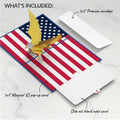 Golden Patriotic Eagle Pop-Up Card