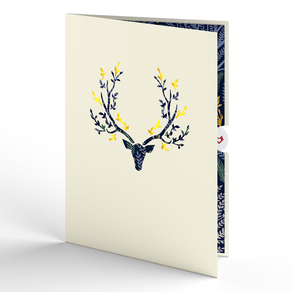 Winter Deer Slicegami Ornament Card™