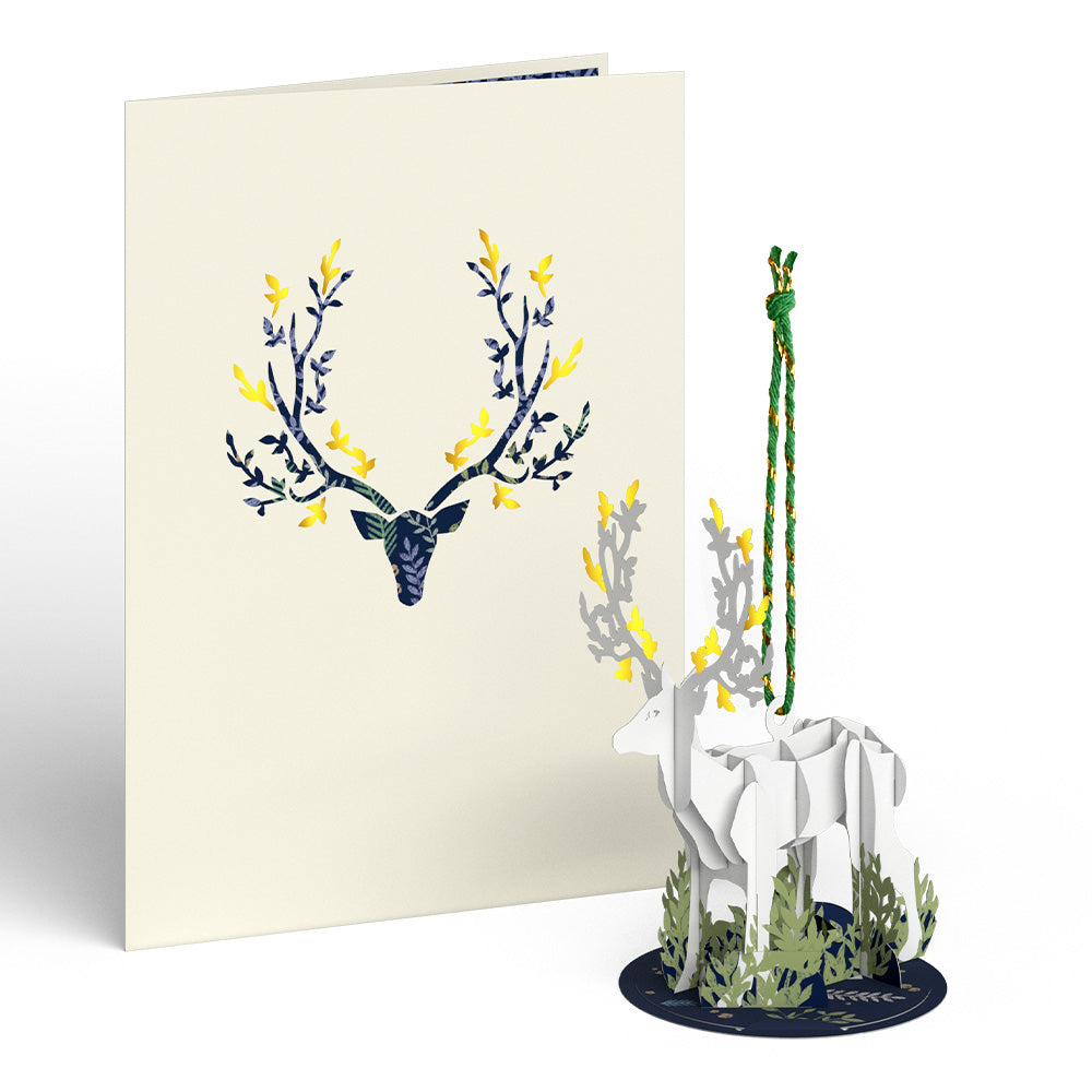 Winter Deer Slicegami Ornament Card™