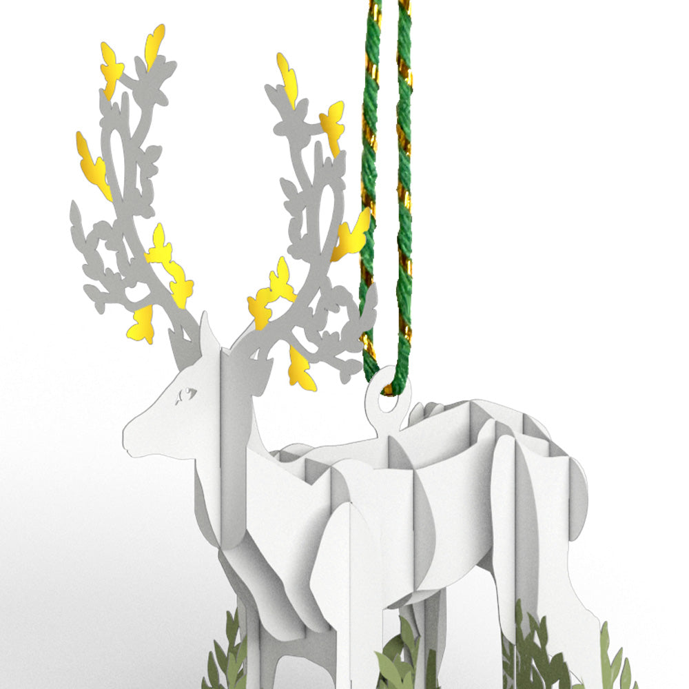 Winter Deer Slicegami Ornament Card™