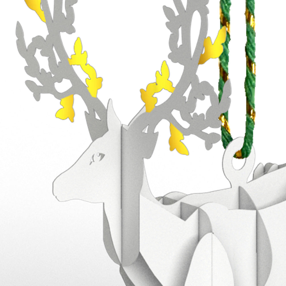 Winter Deer Slicegami Ornament Card™