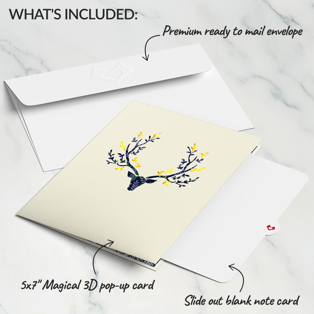 Winter Deer Slicegami Ornament Card™