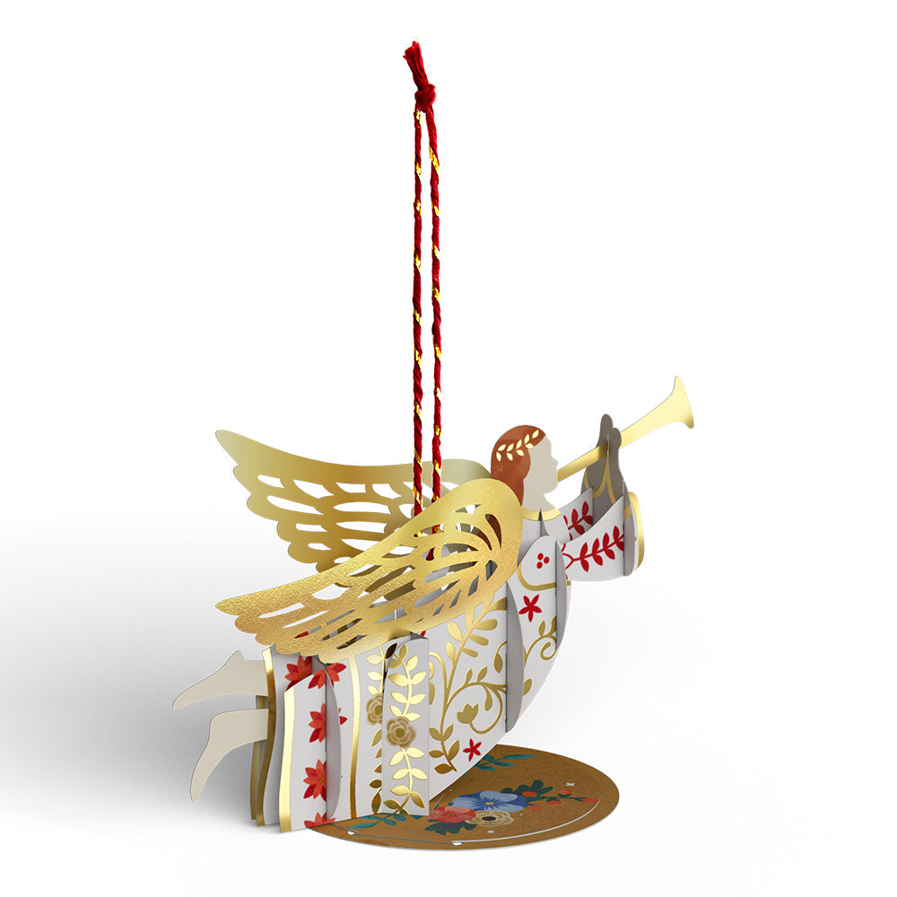Peace on Earth Angel Slicegami Ornament Card™