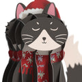 Merry Catmas Slicegami Ornament Card™