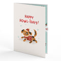 Happy Howl-idays Dog Slicegami Ornament Card™