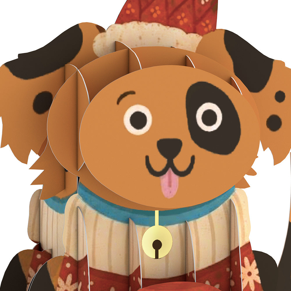 Happy Howl-idays Dog Slicegami Ornament Card™