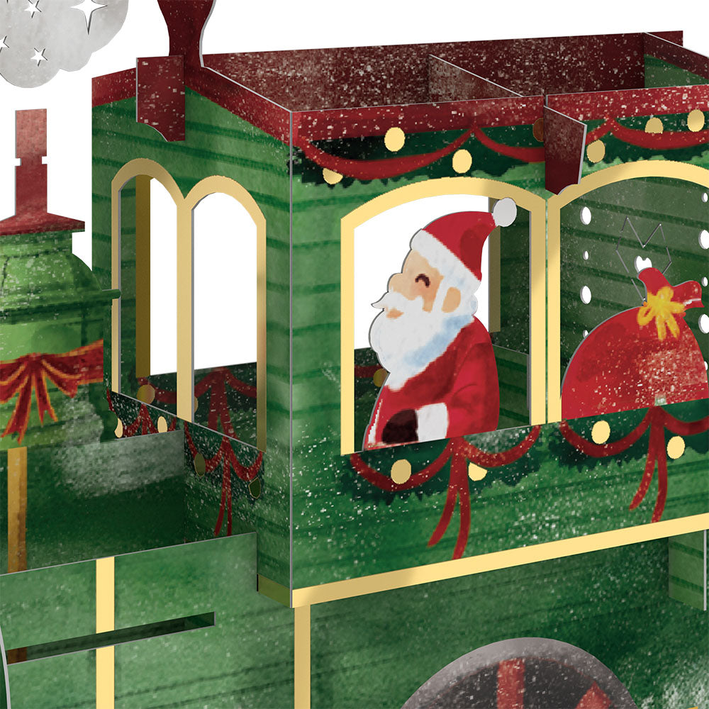 Christmas Train Slicegami Ornament Card™