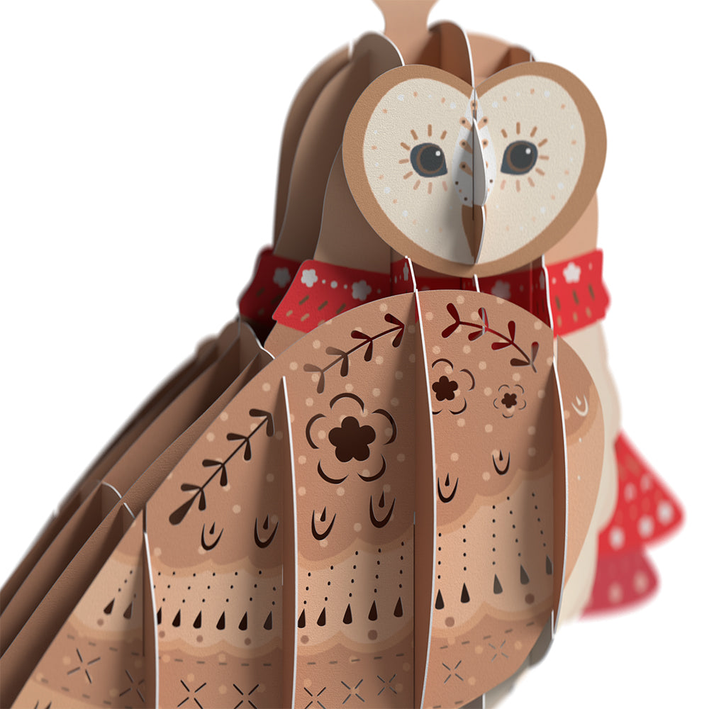 Happy Owlidays Slicegami Ornament Card™
