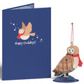 Happy Owlidays Slicegami Ornament Card™
