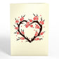 Red Sakura Tree Pop-Up Card