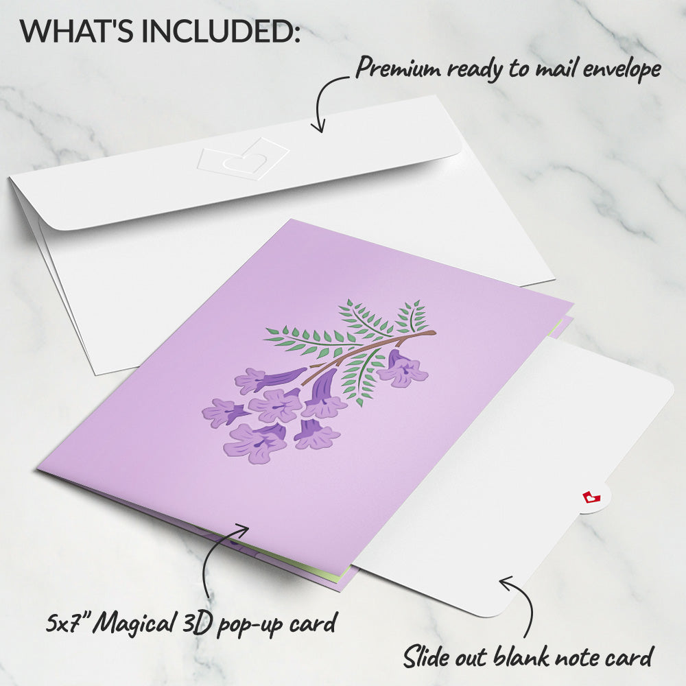 Jacaranda Tree Pop-Up Card