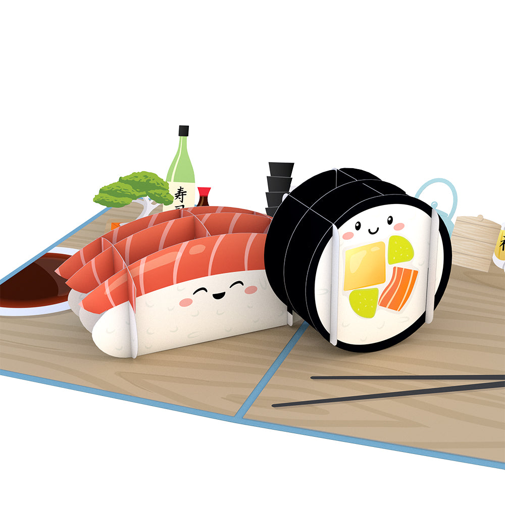 Sushi Birthday Pop-Up Card and Sentiment Set
