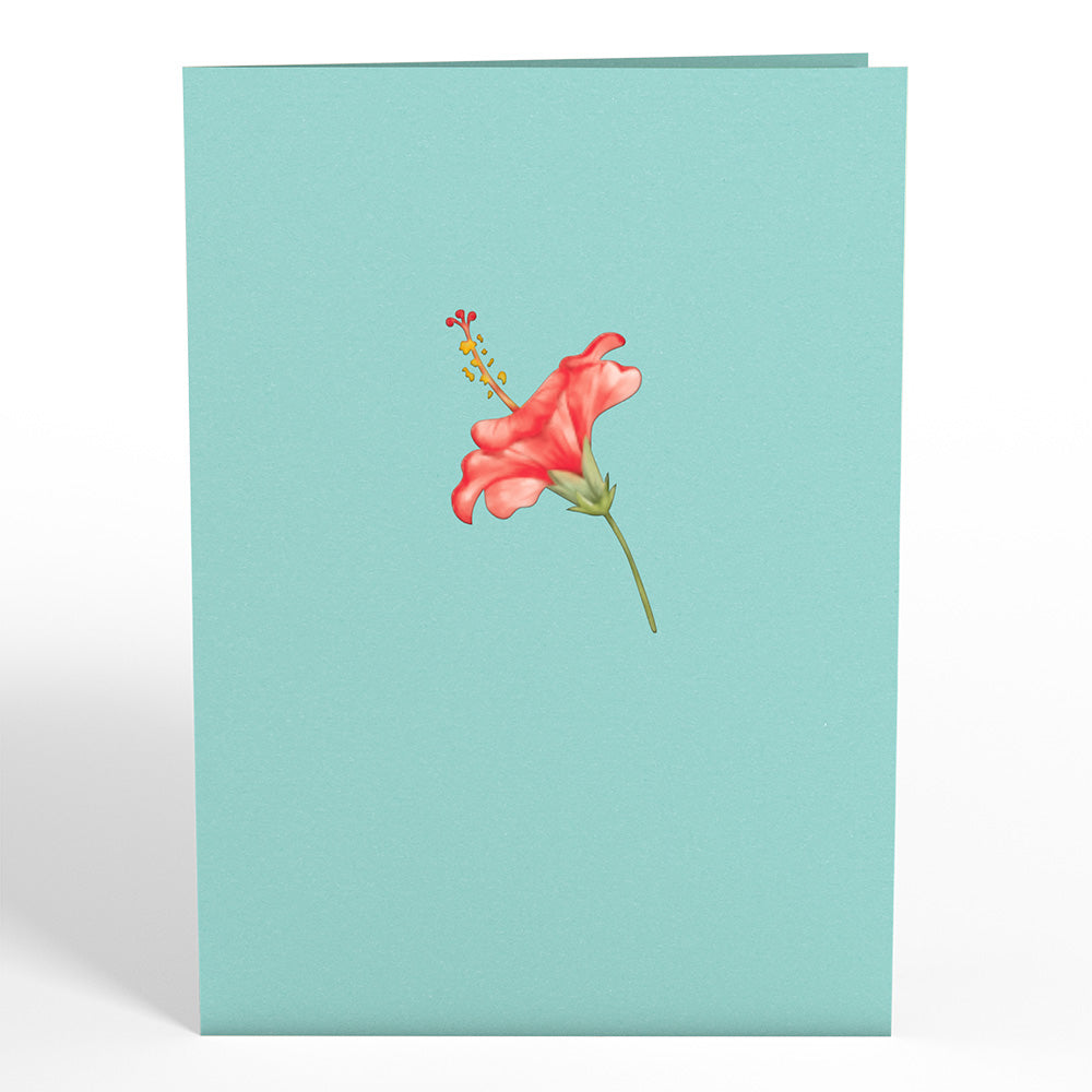 Hibiscus Bloom Pop-Up Card