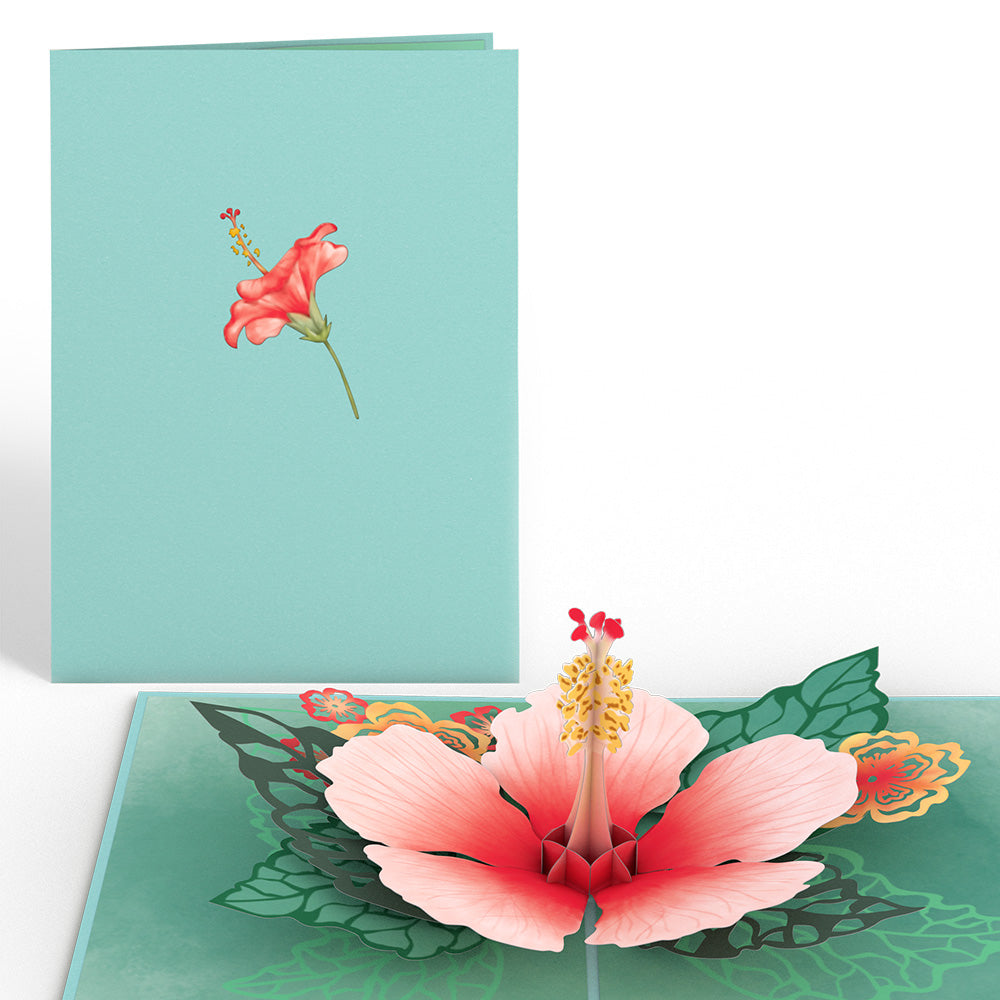 Hibiscus Bloom Pop-Up Card