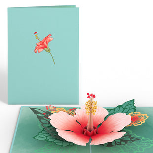 Hibiscus Bloom Pop-Up Card greeting card -  Lovepop