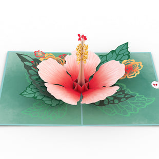 Hibiscus Bloom Pop-Up Card
