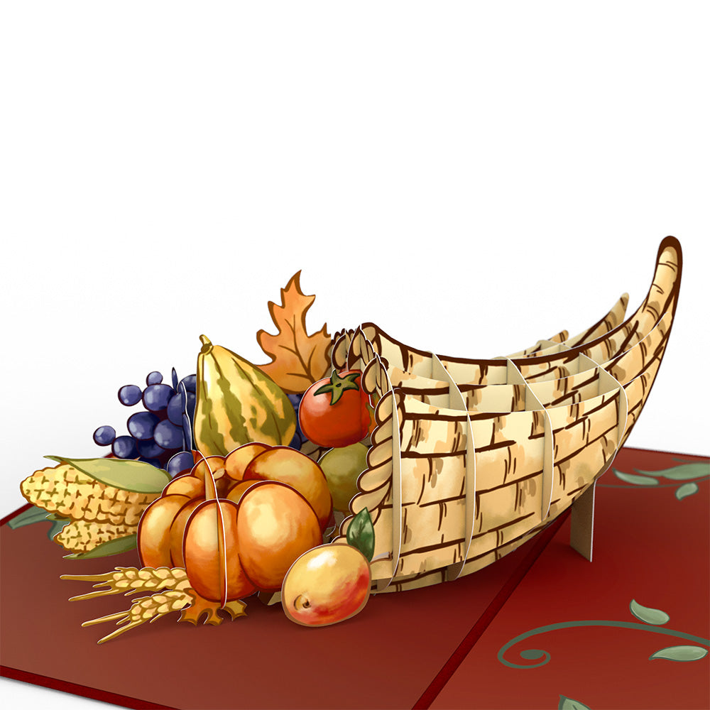 Thanksgiving Cornucopia Pop-Up Card