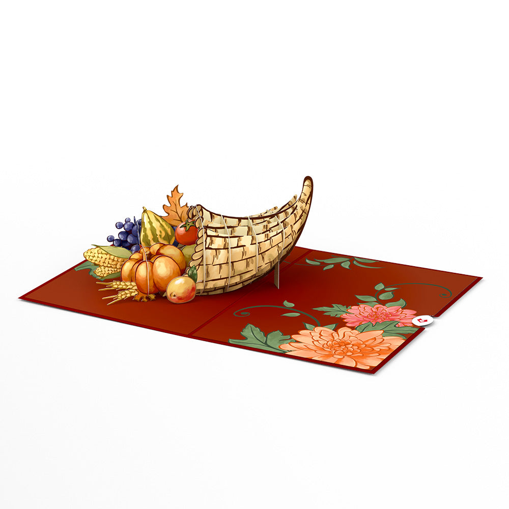 Thanksgiving Cornucopia Pop-Up Card