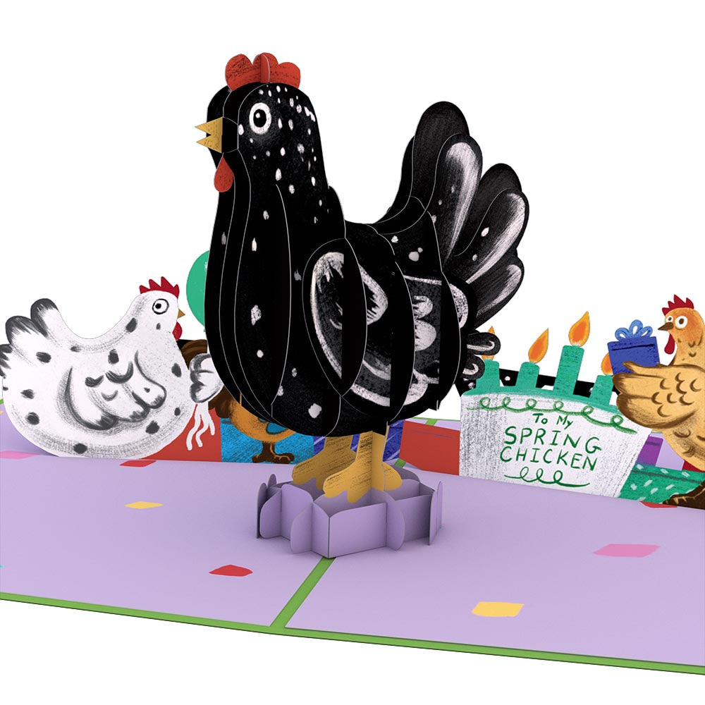 Happy Birthday To My Spring Chicken Pop-Up Card and Sentiment Set