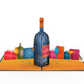 Vintage Wine Birthday Pop-Up Card