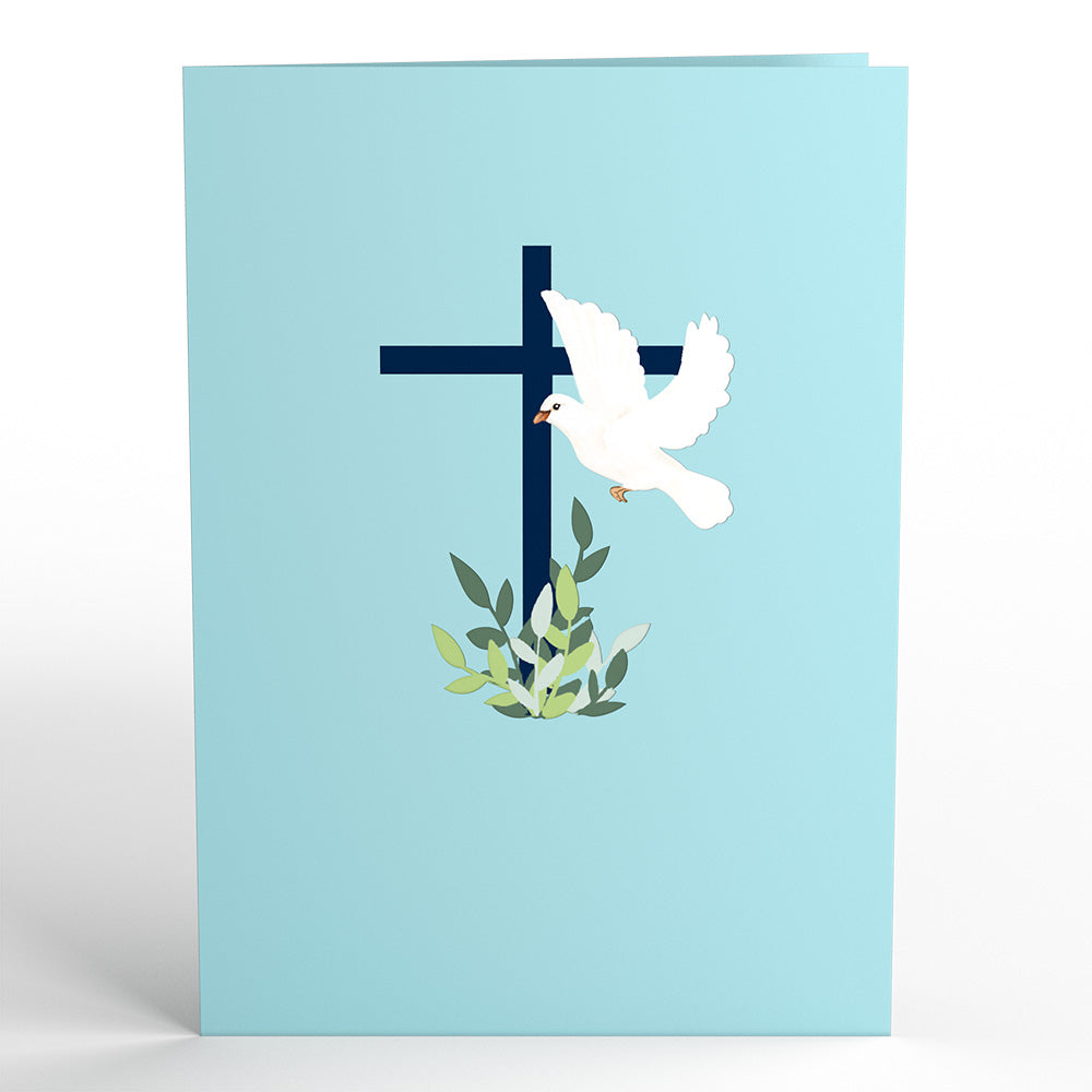Confirmation Dove Pop-Up Card
