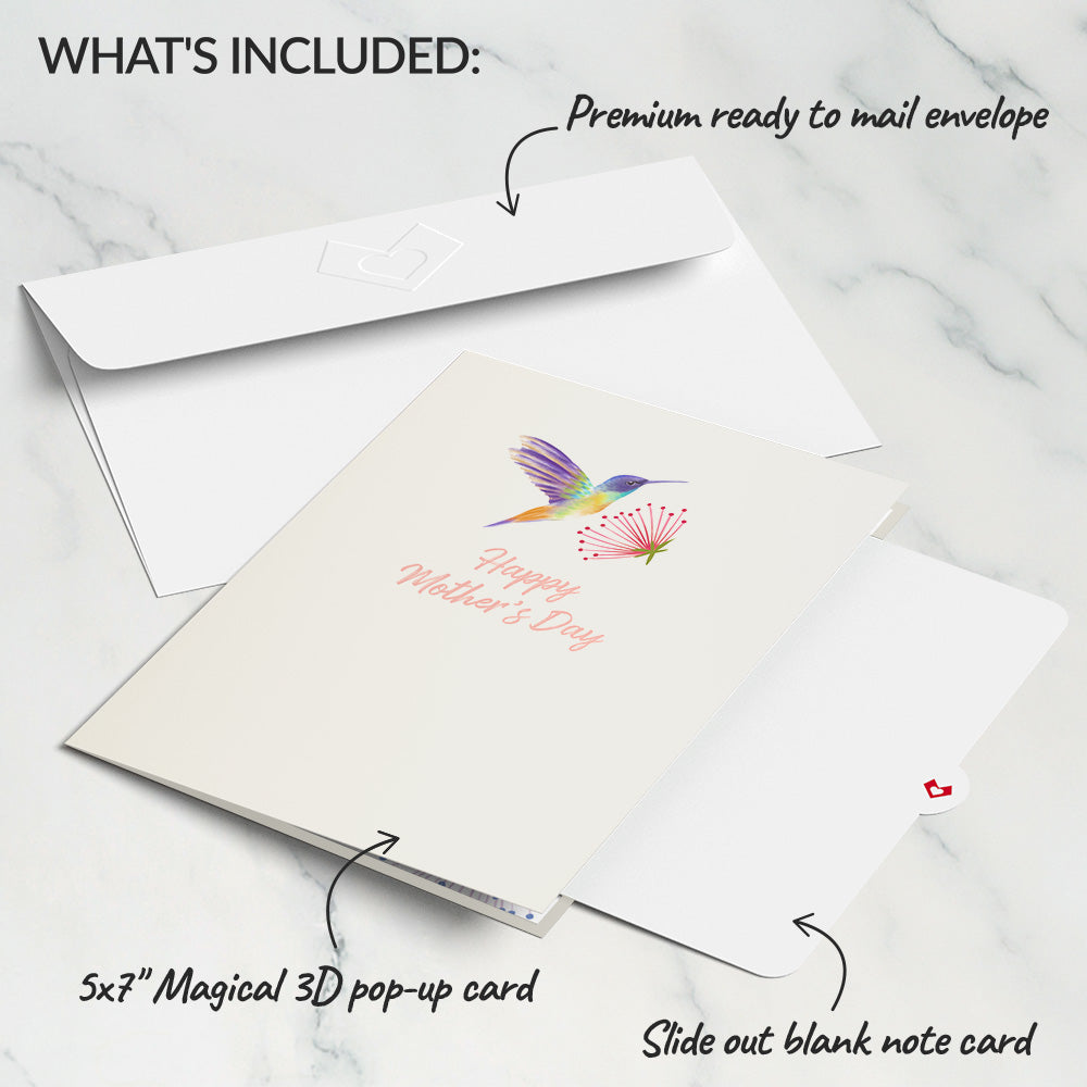 Mother's Day Hummingbird Pop-Up Card