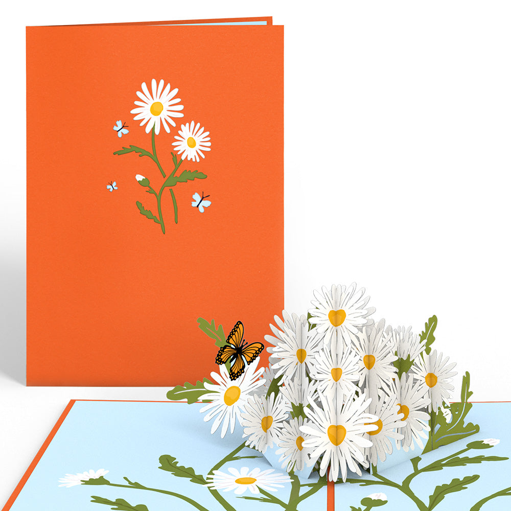 Daisies with Monarch Butterfly Pop-Up Card