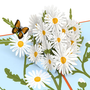 Daisies with Monarch Butterfly Pop-Up Card