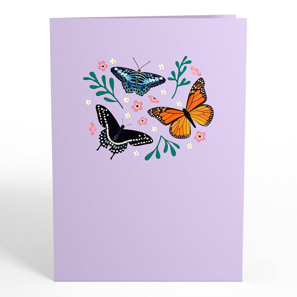 Garden Butterflies Pop-Up Card