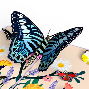 Garden Butterflies Pop-Up Card