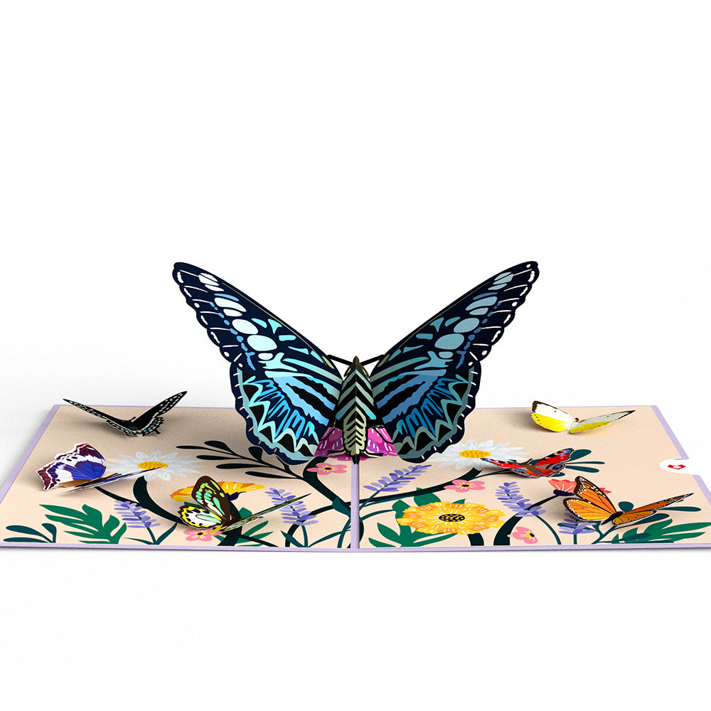 Garden Butterflies Pop-Up Card