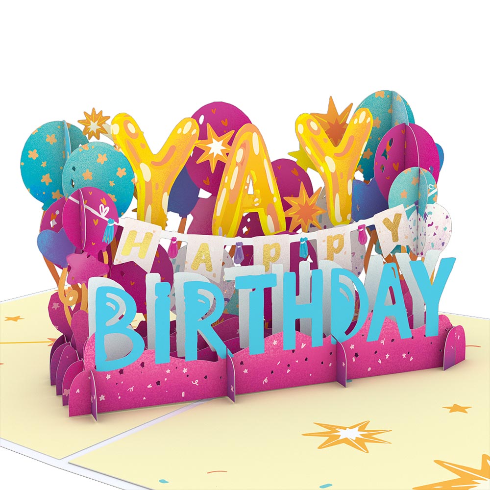 18th Birthday Celebration Pop-Up Card and Sentiment Set