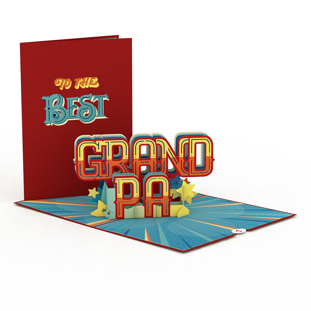 The Best Grandpa Pop-Up Card