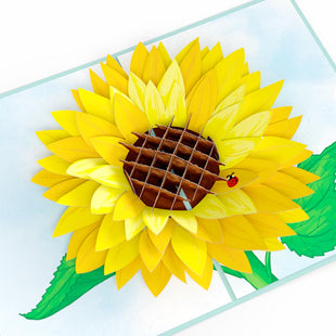 Sunflower Birthday Pop-Up Card and Sentiment Set for Grandmother