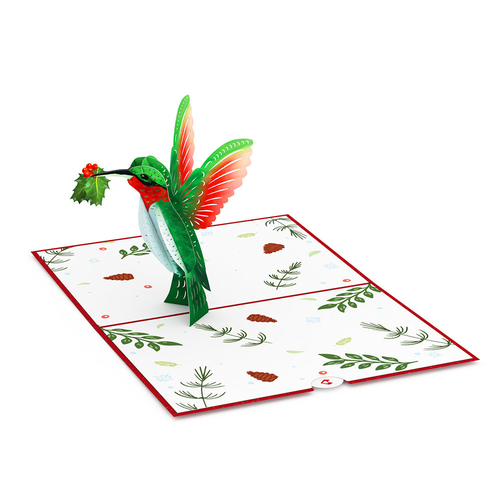 Holiday Hummingbird Pop-Up Card