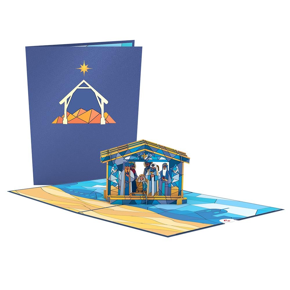 Christmas Nativity Pop-Up Card 3-Pack