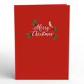 Christmas Flower Basket Pop-Up Card
