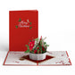 Christmas Flower Basket Pop-Up Card