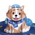 Happy Hanukkah Dog Pop-Up Card