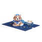 Happy Hanukkah Dog Pop-Up Card